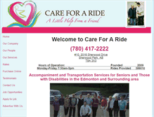 Tablet Screenshot of careforaride.com